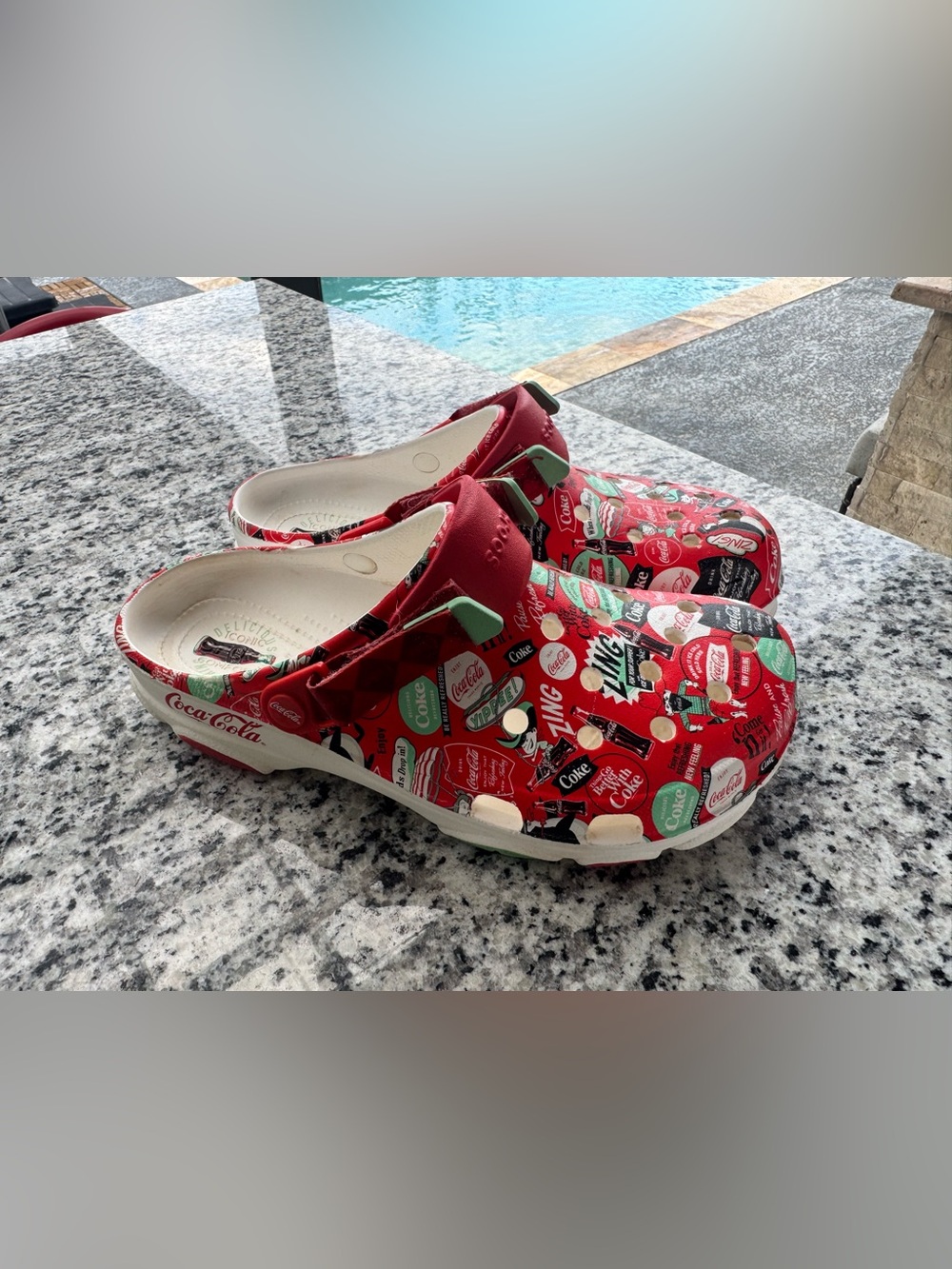 Coca Cola Red Graphic men’s Slip-On Clog crocs
